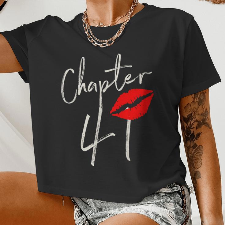 Chapter 41 Est 1981 41St Birthday For Women Women Cropped T-shirt