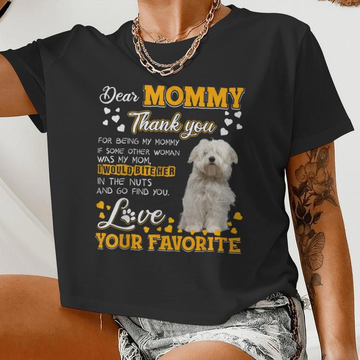 Coton De Tulear Dear Mommy Thank You For Being My Mommy Women Cropped T-shirt