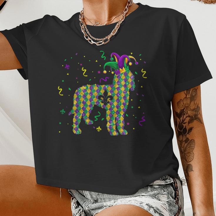 Dog Mardi Gras Outfit Goldendoodle Lover Men Women Kids Women Cropped T-shirt