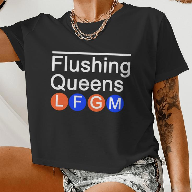 Flushing Queens Lfgm Tshirt Women Cropped T-shirt