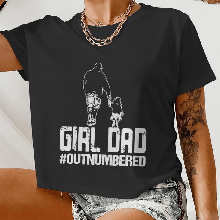 Girl Dad V5 Women Cropped T-shirt