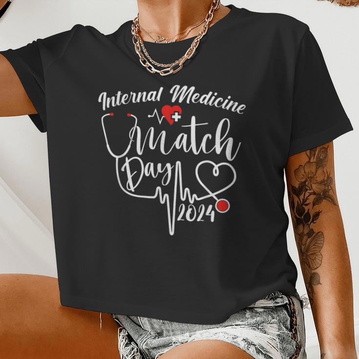 Internal Medicine Match Day 2024 Residency Party Women Women Cropped T-shirt