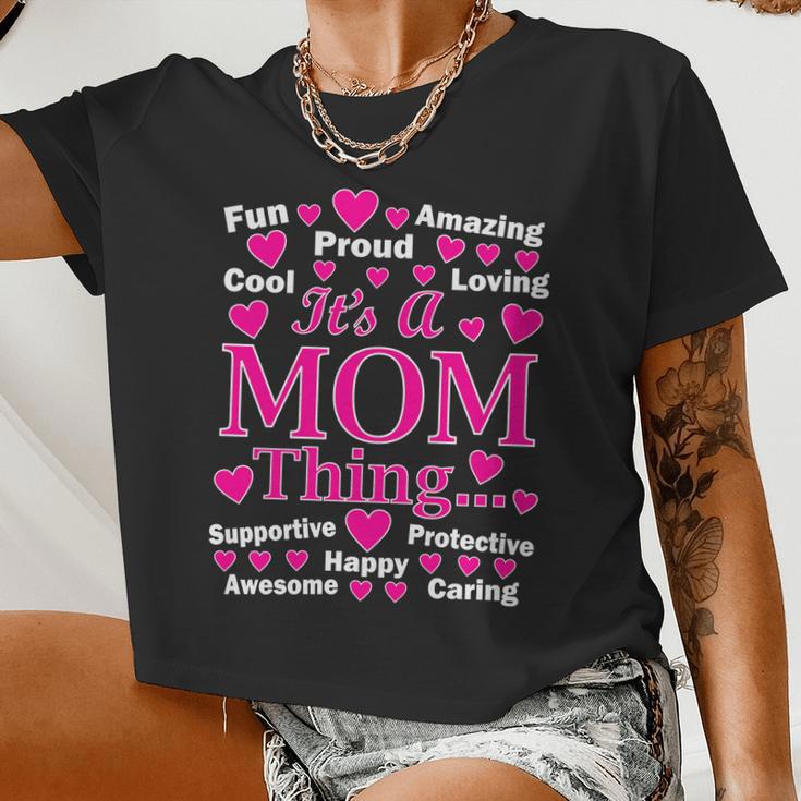 It's A Mom Thing Women Cropped T-shirt