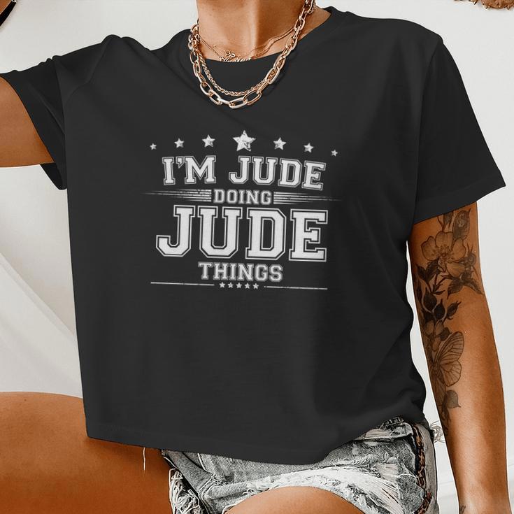 Im Jude Doing Jude Things Women Cropped T-shirt