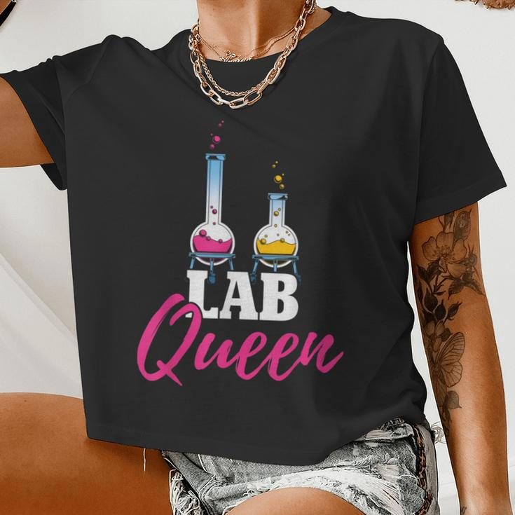 Lab Queen Lab Technician Medical Laboratory Scientist Women Cropped T-shirt