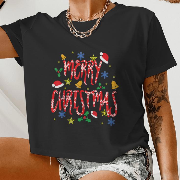 Merry Christmas V4 Women Cropped T-shirt