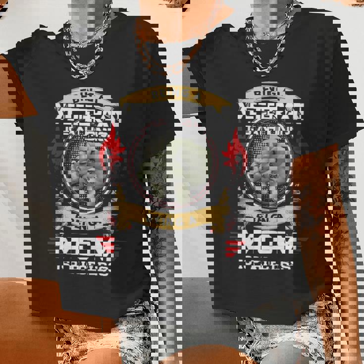 Being A Mom Is A Priceless Women Cropped T-shirt