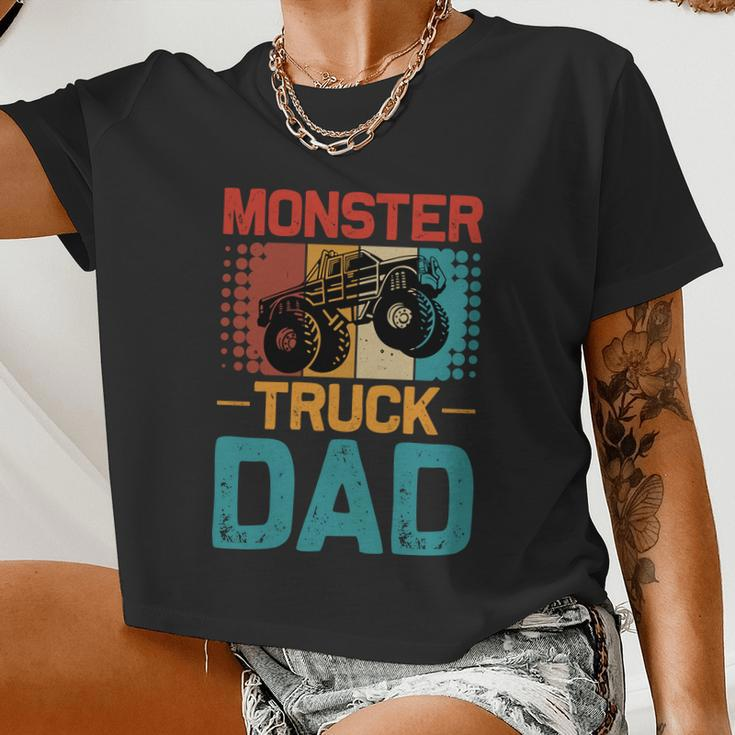 Monster Truck DadV2 Women Cropped T-shirt