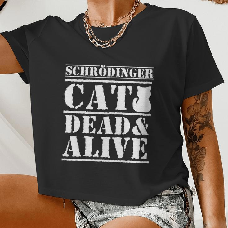 Physicists Scientists Schrödingers Katze Cool Women Cropped T-shirt
