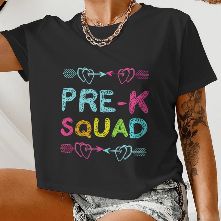 Prek Squad Back To School Women Appreciation Women Cropped T-shirt