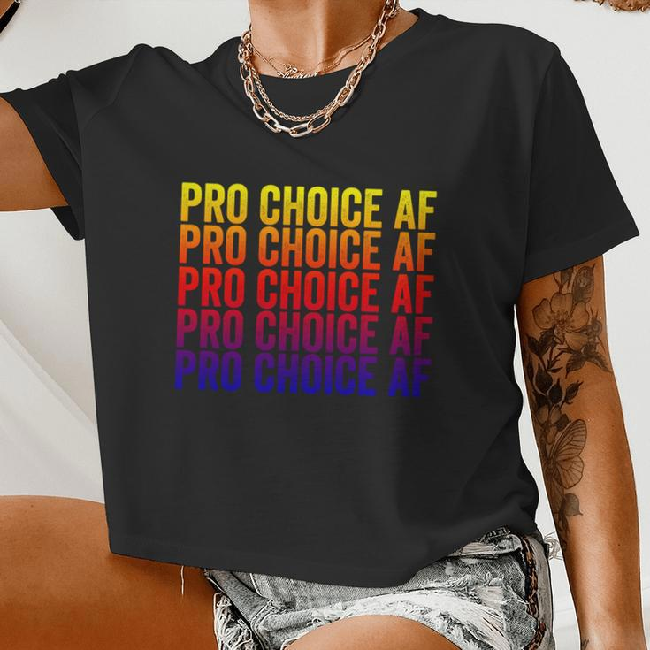 Pro Choice Af Reproductive Rights Cool V2 Women Cropped T-shirt