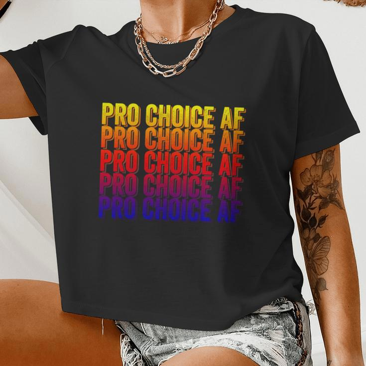 Pro Choice Af Reproductive Rights V5 Women Cropped T-shirt