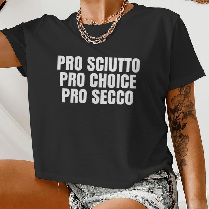 Pro Sciutto Pro Choice Pro Secco Women Cropped T-shirt