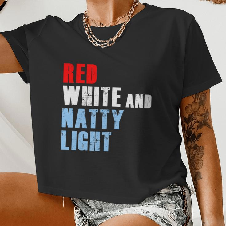 Red White Natty Light For Mens Womens 4Th Of July Women Cropped T-shirt