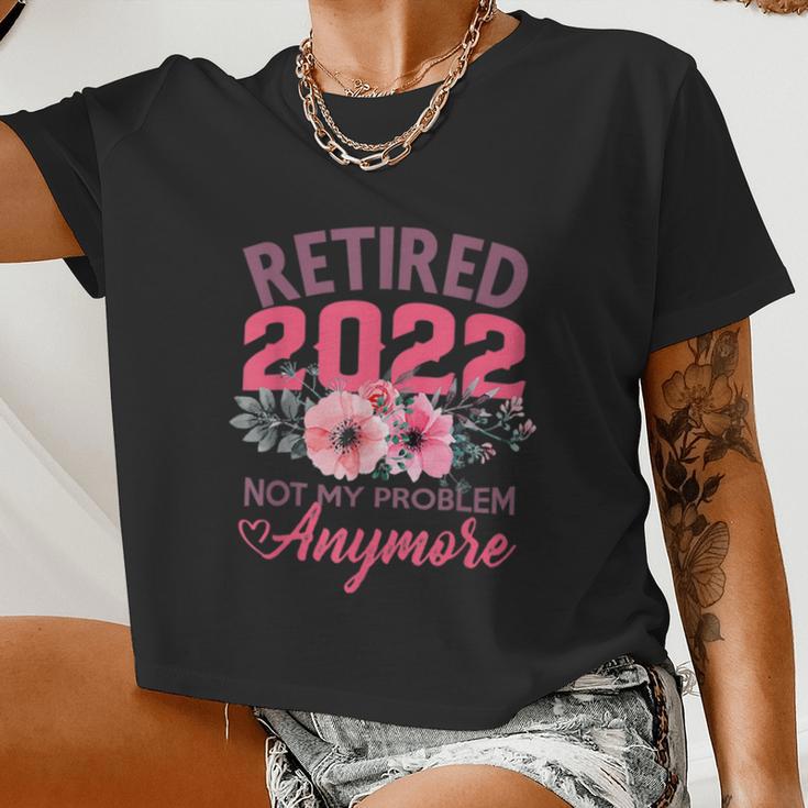 Retired 2022 Shirt Retirement For Women 2022 Cute Pink V2 Women Cropped T-shirt