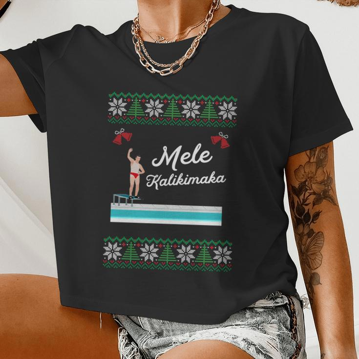 Vacation Ugly Christmas Cool For And Sweater Women Cropped T-shirt
