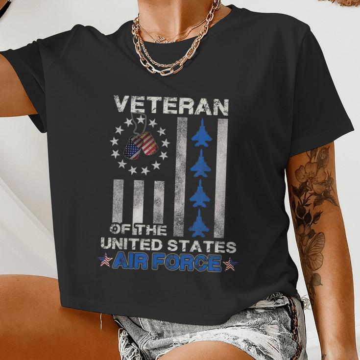 Veteran Of The United States Air Force Us Air Force Women Cropped T-shirt