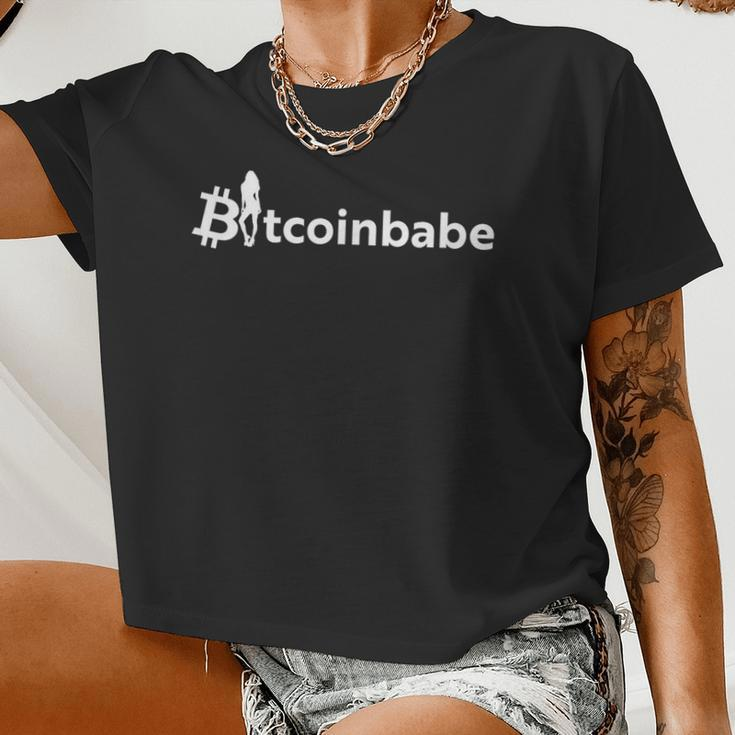 Women's Bitcoin Btc Bitcoin Babe Women Cropped T-shirt