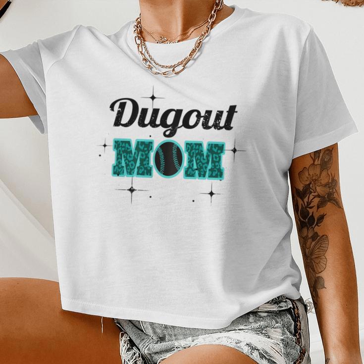 Dugout Mom Women Cropped T-shirt