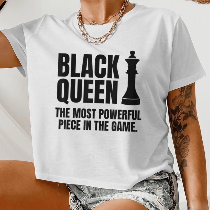 Inspiring Black Queen Women Cropped T-shirt