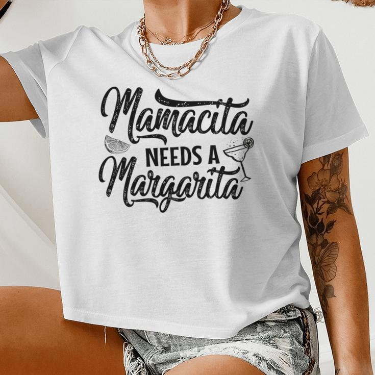Mamacita Needs A Margarita Cinco De Mayo Mom Women Cropped T-shirt