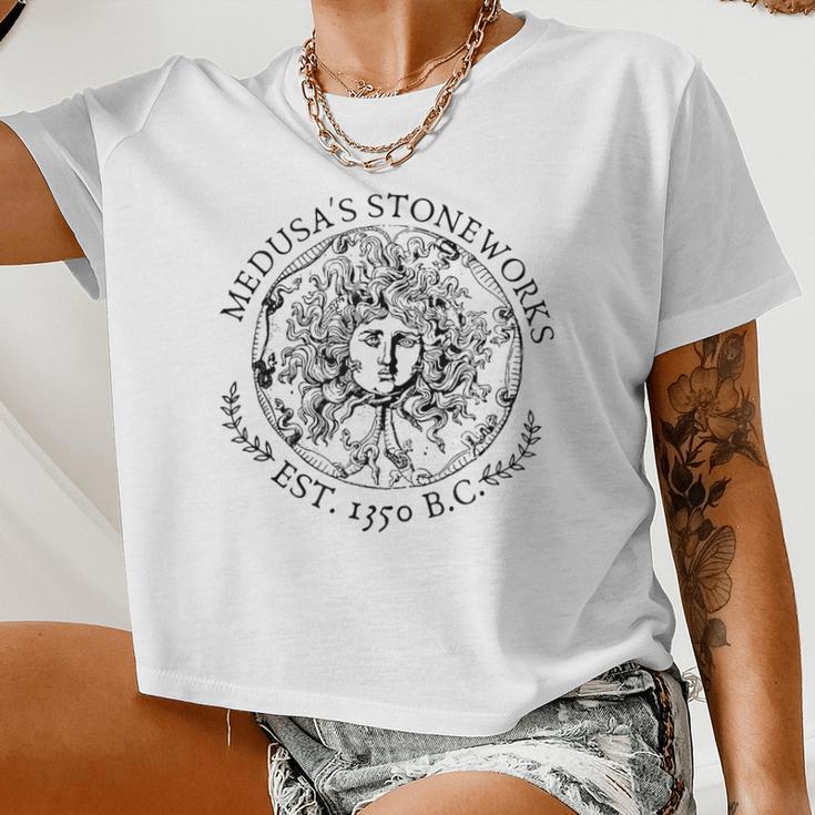 Medusa Greek Mythology Goddess Women Women Cropped T-shirt