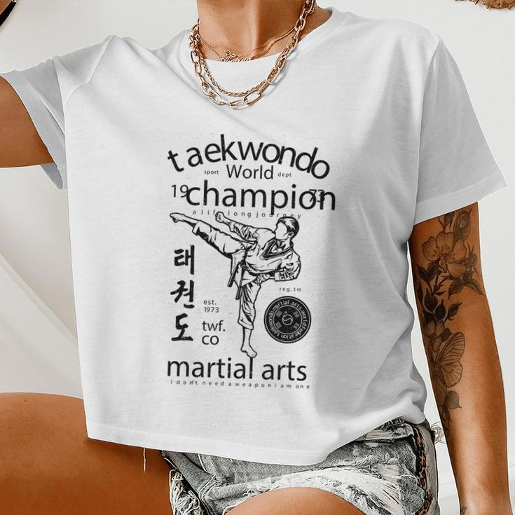 Taekwondo World V2 Women Cropped T-shirt