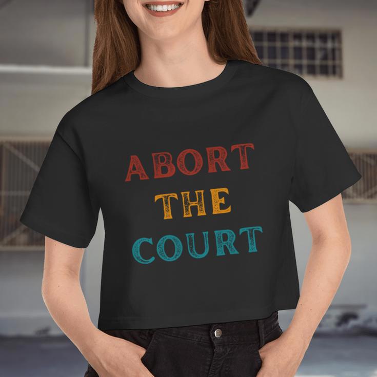 Abort The Court Women Cropped T-shirt