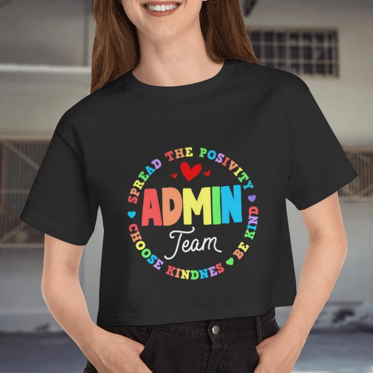 Admin Team Squad School Assistant Principal Administrator Great V2 Women Cropped T-shirt