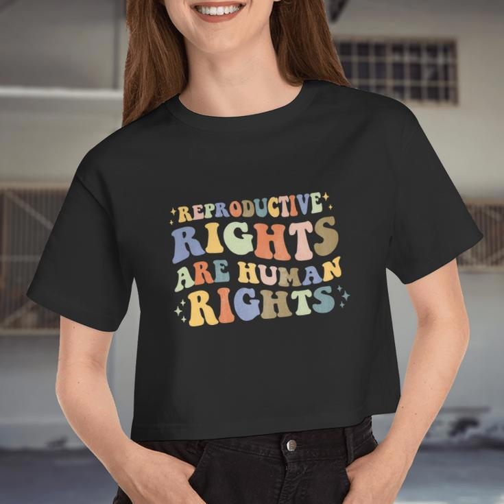 Aesthetic Reproductive Rights Are Human Rights Feminist V3 Women Cropped T-shirt