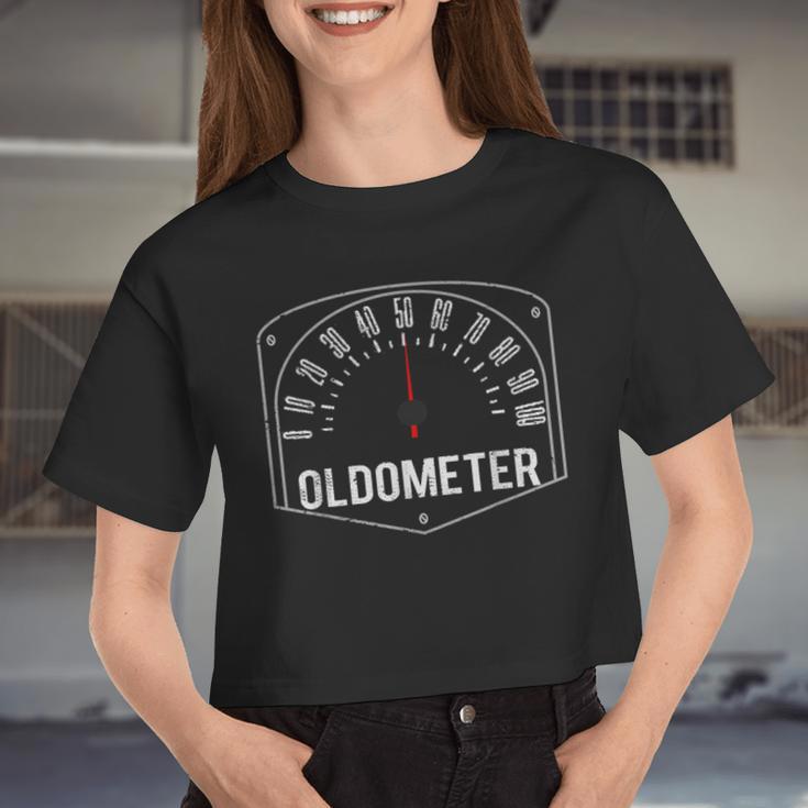 Age Oldometer 49-50 50Th Birthday Women Women Cropped T-shirt