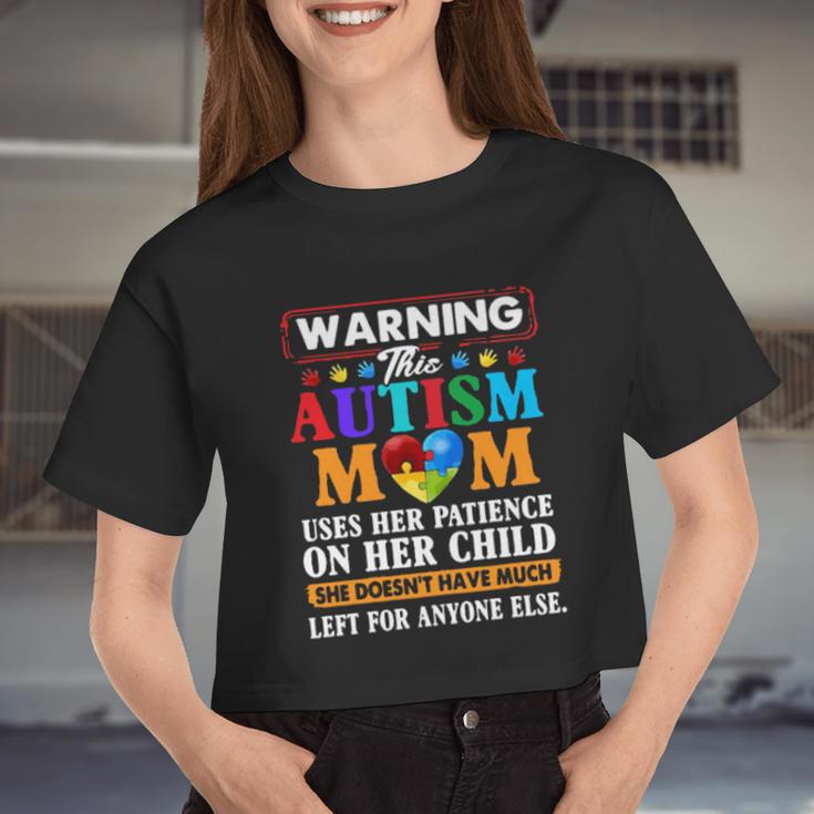 Autism Mom Women Cropped T-shirt