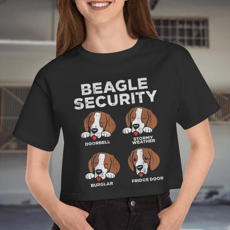 Beagle Security Pet Dog Lover Owner Women Women Cropped T-shirt