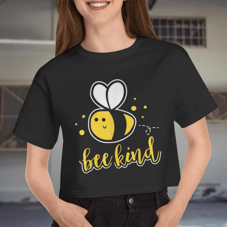 Bee Bee Bee Kind Tshirt Bumble Bee Kindness Teacher V3 Women Cropped T-shirt