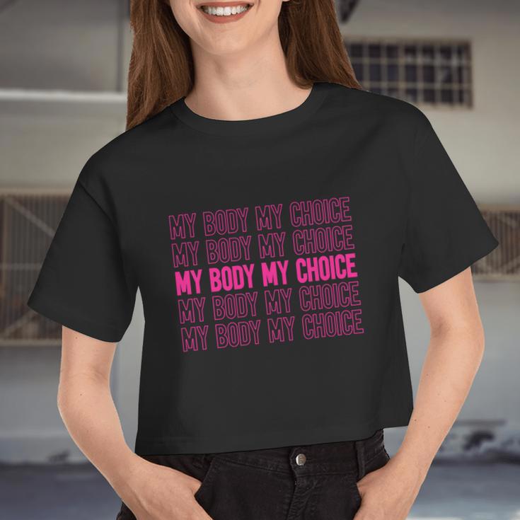 My Body My Choice V3 Women Cropped T-shirt