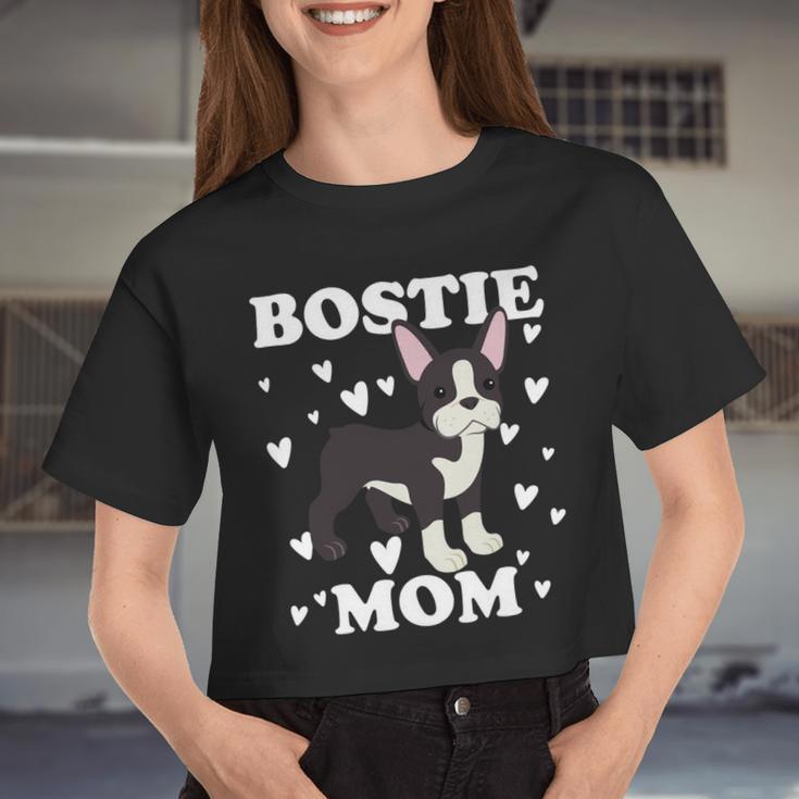 Bostie Mom Mummy Mama Mum Mommy Mother Women Cropped T-shirt