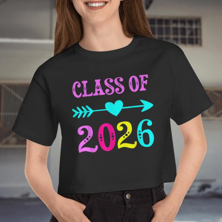 Class Of 2026 Grow With MeFor Teachers Students Women Cropped T-shirt