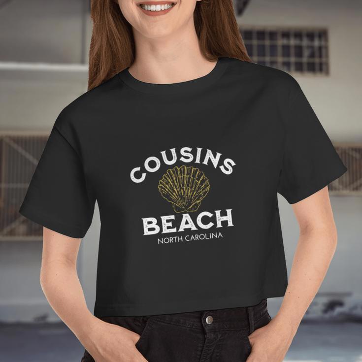 Cousins Beach North Carolina Cousin Beach V2 Women Cropped T-shirt