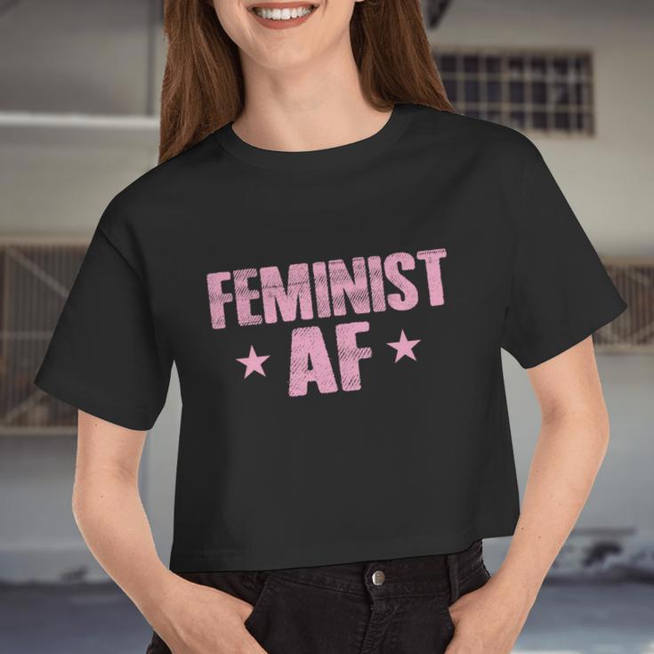 Feminist Af Tshirt Women Cropped T-shirt