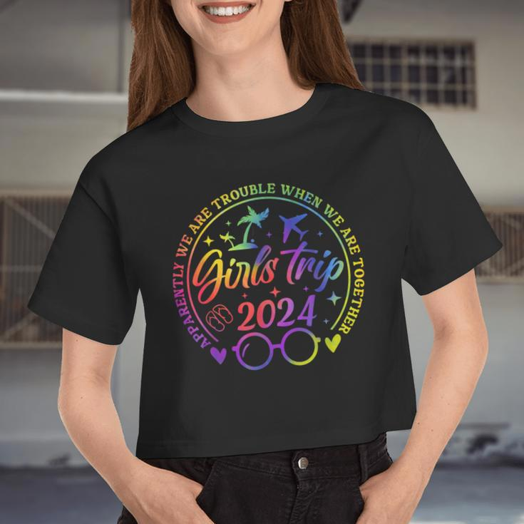 Girls Trip 2024 Apparently Are Trouble When We Are Together Women Cropped T-shirt