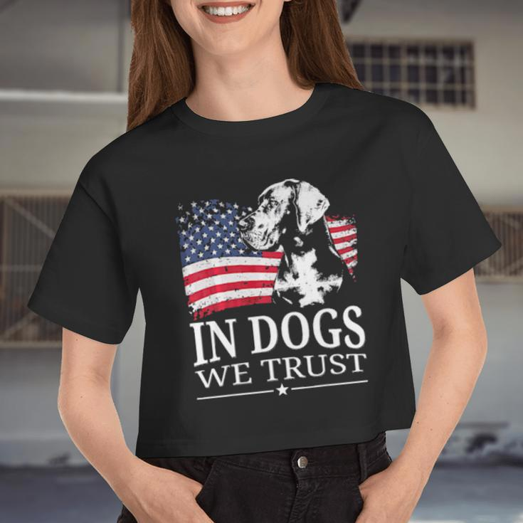 Great Dane Fun Dog For Women Men Women Cropped T-shirt