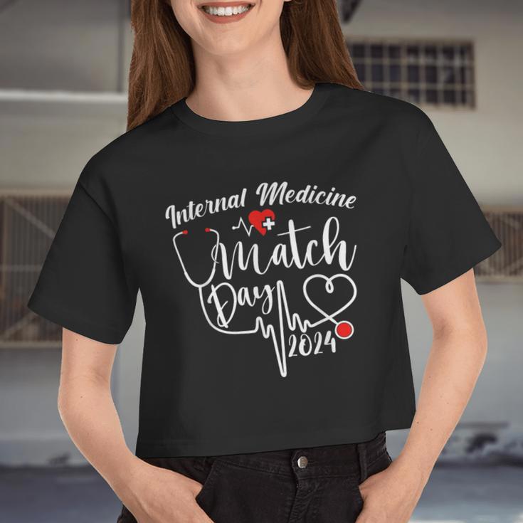 Internal Medicine Match Day 2024 Residency Party Women Women Cropped T-shirt