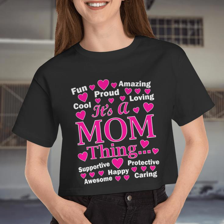 It's A Mom Thing Women Cropped T-shirt