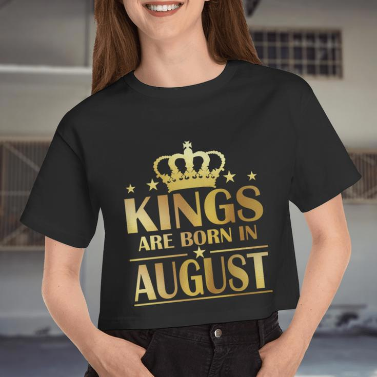 Limited Edition Kings Are Born In August Women Cropped T-shirt