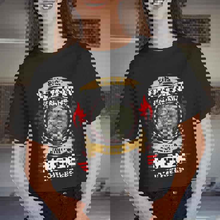 Being A Mom Is A Priceless Women Cropped T-shirt