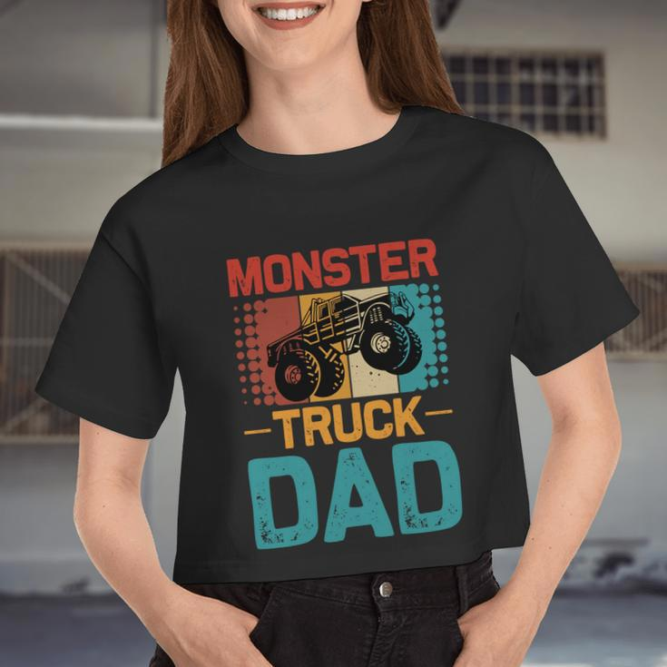 Monster Truck DadV2 Women Cropped T-shirt