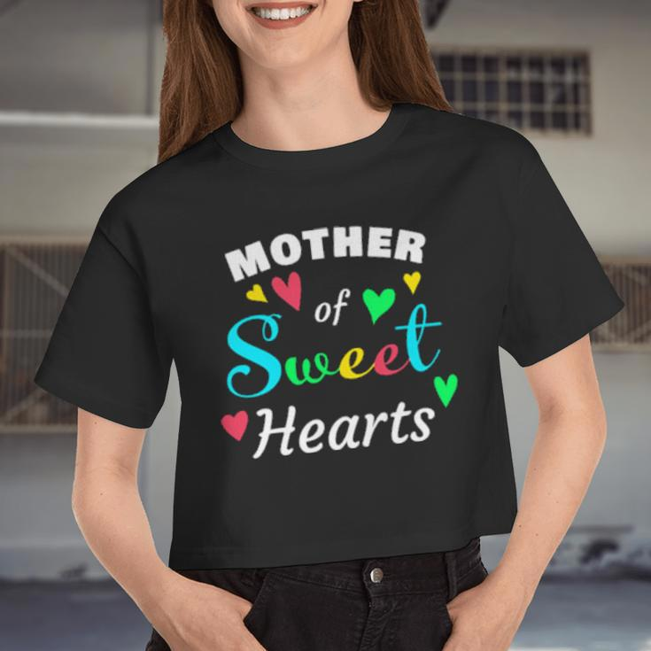 Mother Of Sweethearts Valentine's Day's Women Cropped T-shirt