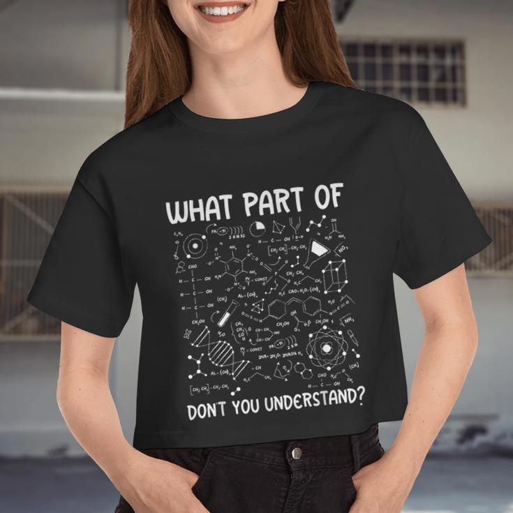 What Part Of Don't You Understand V2 Women Cropped T-shirt