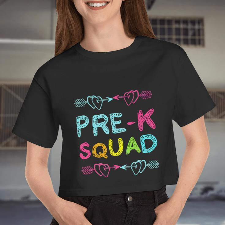 Prek Squad Back To School Women Appreciation Women Cropped T-shirt