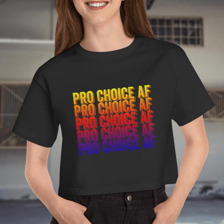 Pro Choice Af Reproductive Rights V5 Women Cropped T-shirt